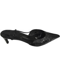 Chanel Slingback Leder Pumps - Schwarz