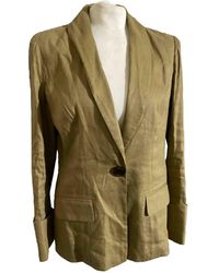 Diane von Furstenberg Leinen Blazer - Natur