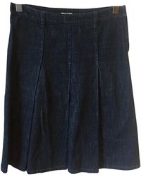 Miu Miu Falda en algodón azul \N
