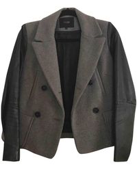 Maje Grey Wool Jacket - Multicolour