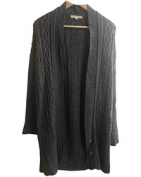 Sandro Wolle Lange weste - Grau