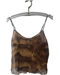 Diane von Furstenberg Seide Spaghettiträgertop - Mehrfarbig