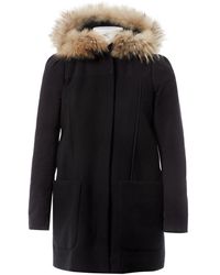 Maje Black Polyester Coat