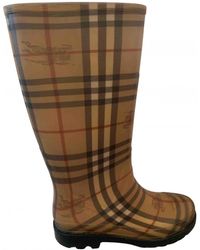 Burberry Wellington Boots - Brown