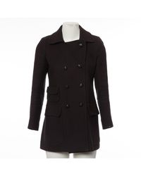 Sandro Black Cotton Coat