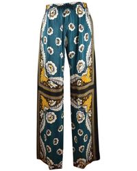 Valentino \n Multicolour Silk Trousers