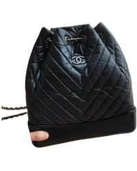 Chanel Mochila Gabrielle de Cuero - Negro