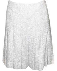 Chanel Falda en viscosa blanco \N