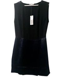 Sandro Fall Winter 2018 Samt Mini kleid - Schwarz