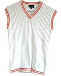 Burberry White Cotton Knitwear