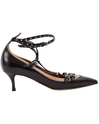 Valentino \n Black Leather Heels