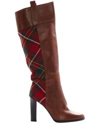 Burberry Brown Leather Boots