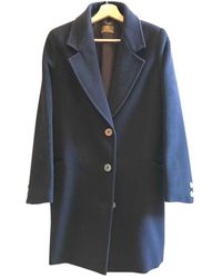 Herno Mantel en Laine Bleu