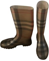 burberry rain boots womens gold