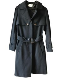 Sandro Blue Viscose Coats