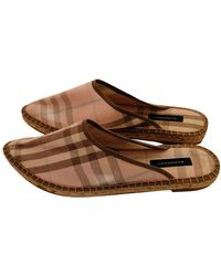 Burberry Cloth Mules & Clogs - Pink