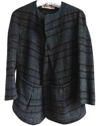 Marni Wolle Kurzmäntel - Grün