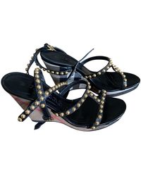 Burberry Leather Sandal - Black