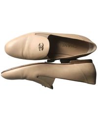 Chanel Leder Mokassins - Natur
