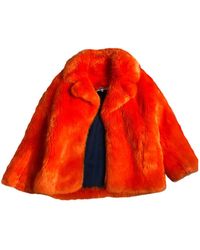 Diane von Furstenberg Synthetikpelz Mäntel - Orange