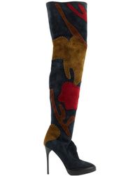 Burberry Leather Boots - Black