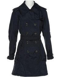 Burberry Black Synthetic Trench Coat