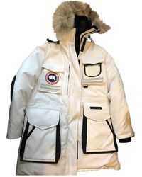 Canada Goose Expedition White Polyester Coats