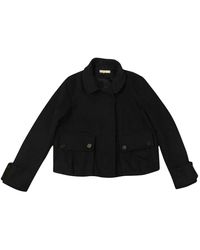 Sandro Black Wool Coats