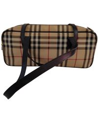 Burberry Cloth Handbag - Natural