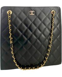 Chanel Leder Handtaschen - Schwarz