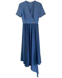 Sandro Spring Summer 2020 Wolle Kleider - Blau
