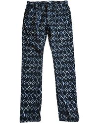 Sandro Navy Cotton Jeans - Blue