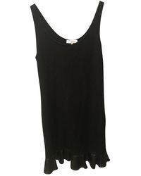 Sandro Midi kleid - Schwarz