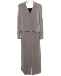 Chanel Gonne in viscosa grigio