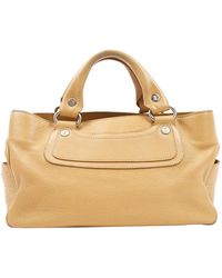 Céline Sac à main Boogie en Cuir Beige - Neutre
