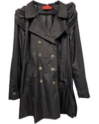 Burberry Silk Trench Coat - Black