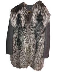 Max Mara Grey Wool Coat