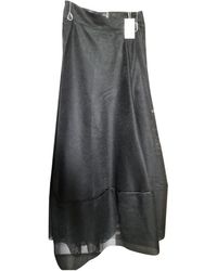 Maje Black Synthetic Skirt