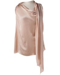 Lanvin Top \N en Soie Rose - Multicolore