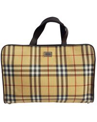 Burberry Cloth Satchel - Natural