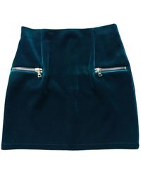 Sandro Samt Mini rock - Blau