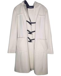 Chanel Abrigo de Lana - Blanco