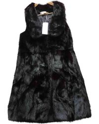 Marni Abrigo de Visón - Negro