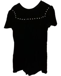 Sandro Fall Winter 2019 Samt Jumpsuits - Schwarz