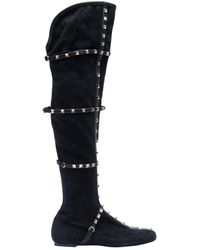 Valentino \n Black Suede Boots