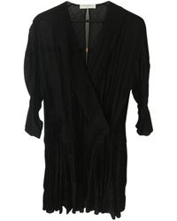 Sandro Black Viscose Dress