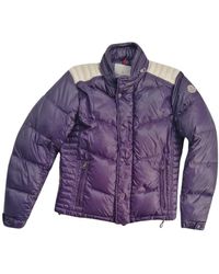 Moncler Mantel Classic en Synthétique Violet
