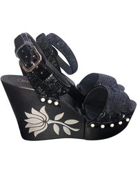 Chanel Sandali Con paillette - Nero