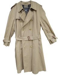 Burberry Abrigo en algodón beige - Neutro