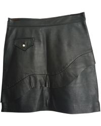 Sandro Leder Mini rock - Schwarz